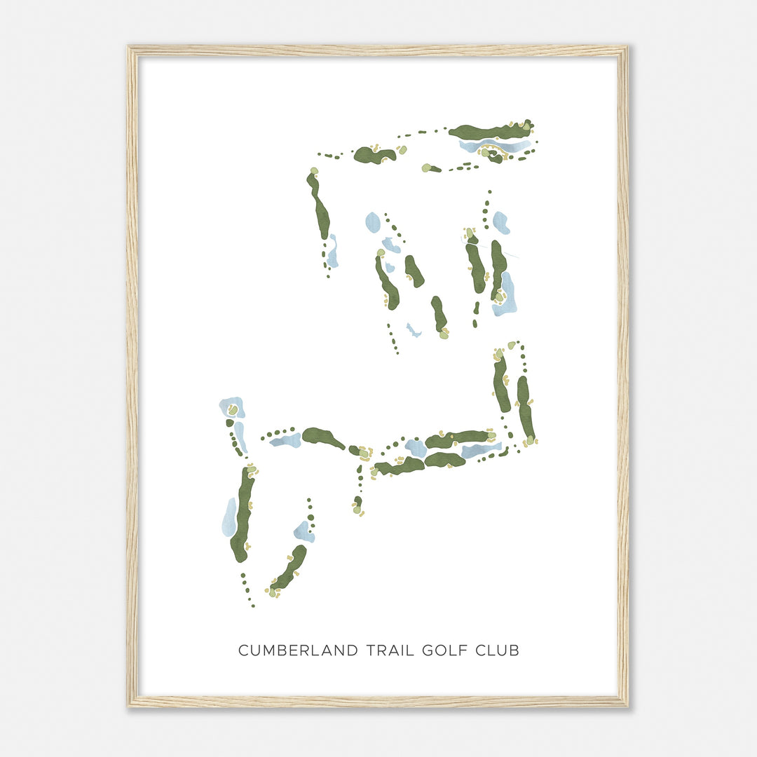 Print of Cumberland Trail Golf Club Modern Map