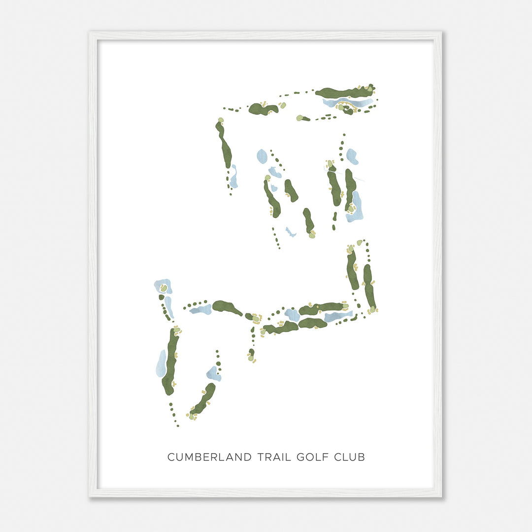 Print of Cumberland Trail Golf Club Modern Map