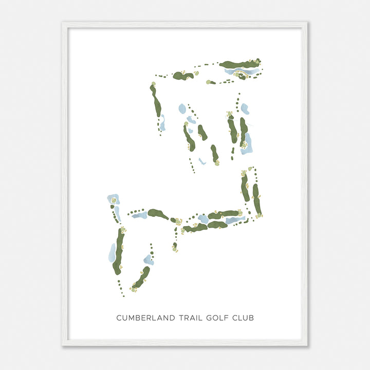 Print of Cumberland Trail Golf Club Modern Map