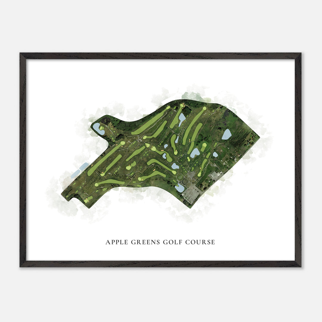 Print of Apple Greens Golf Course Classic Map