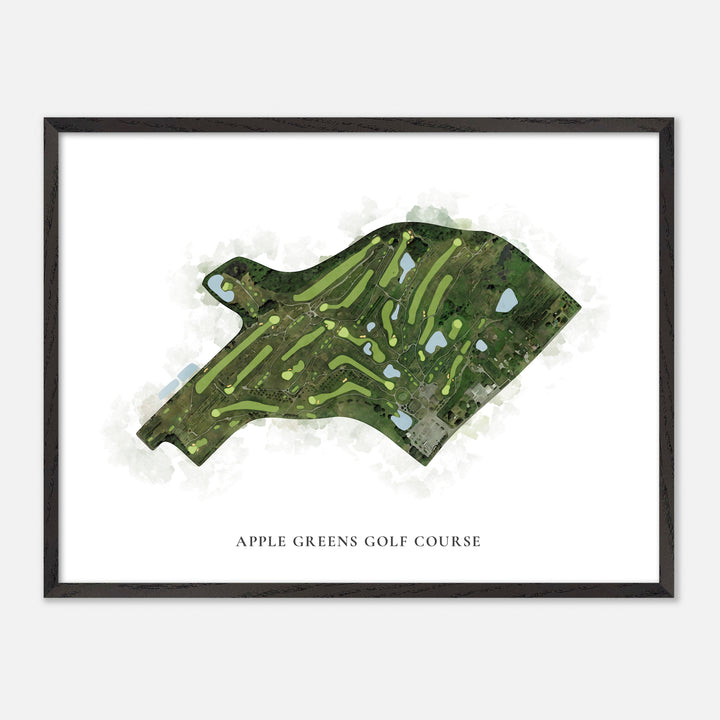 Print of Apple Greens Golf Course Classic Map