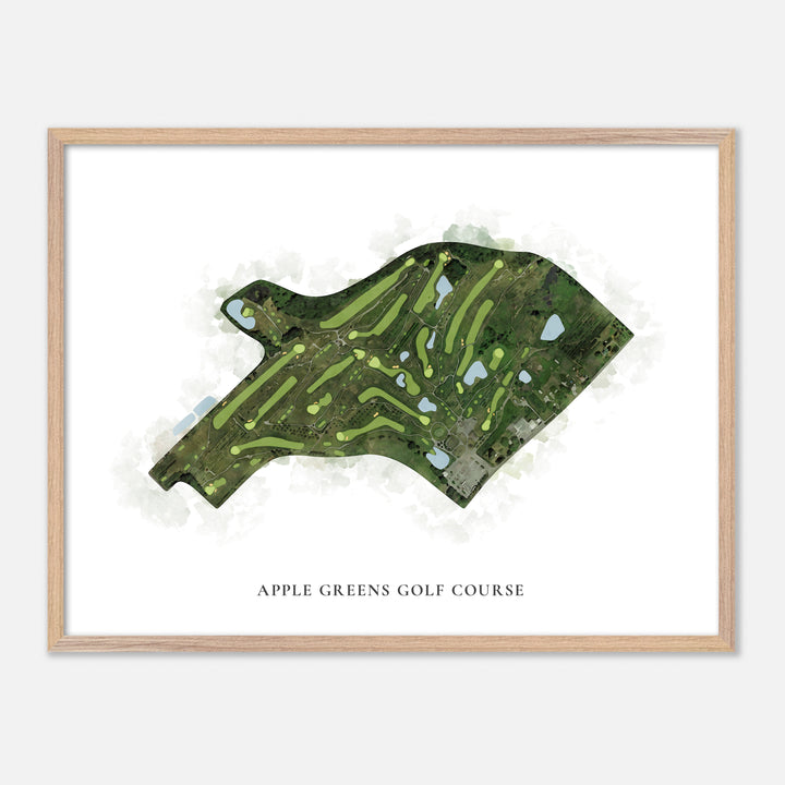 Print of Apple Greens Golf Course Classic Map