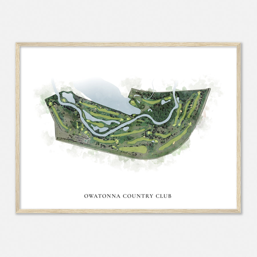 Print of Owatonna Country Club Classic Map