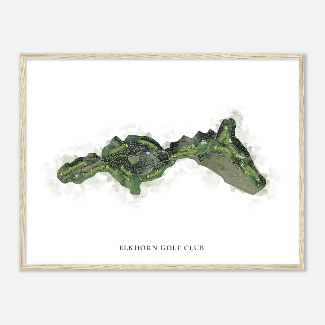 Print of Elkhorn Golf Club Classic Map