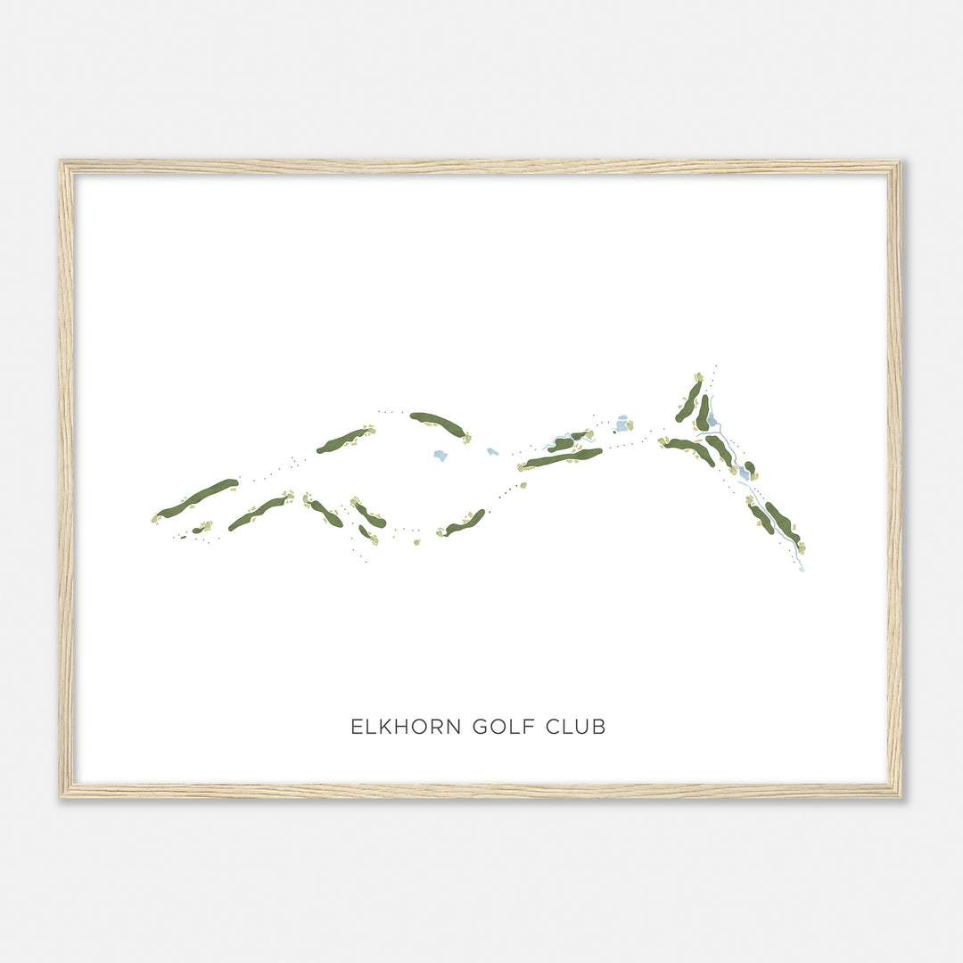 Print of Elkhorn Golf Club Modern Map