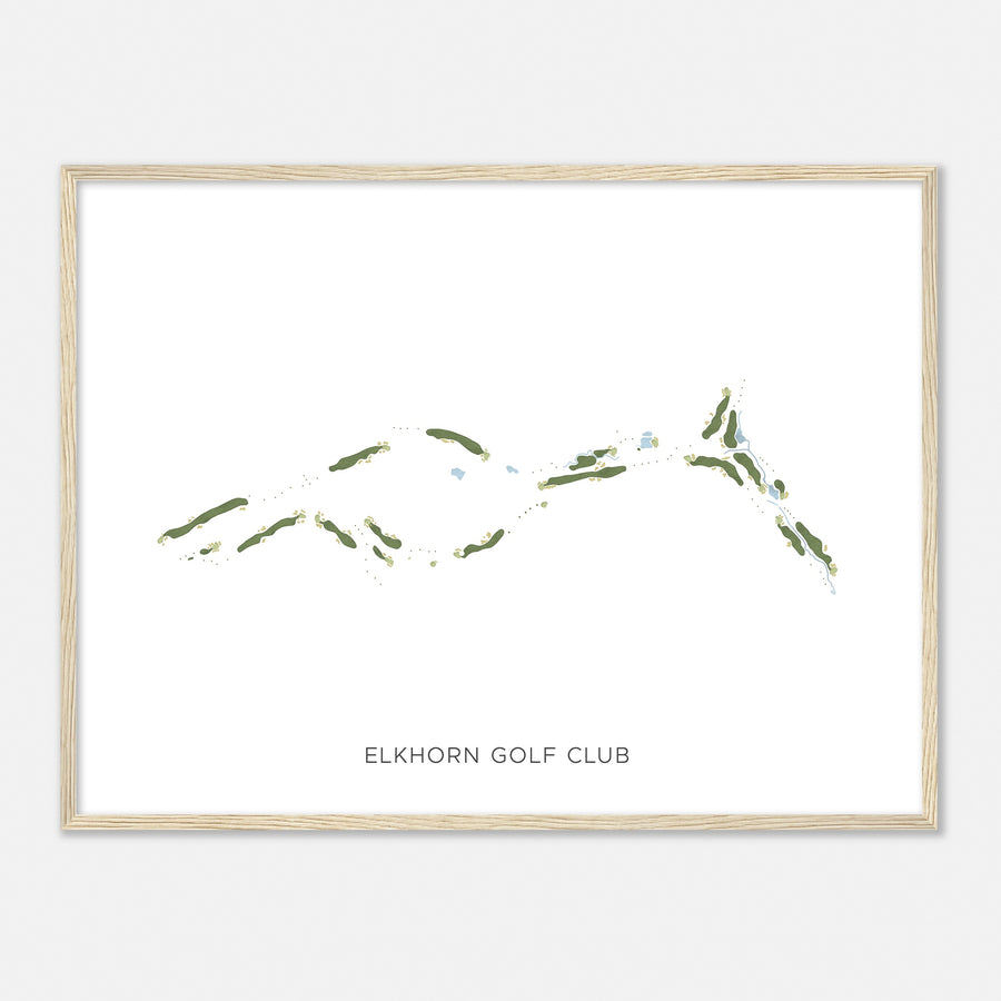 Print of Elkhorn Golf Club Modern Map