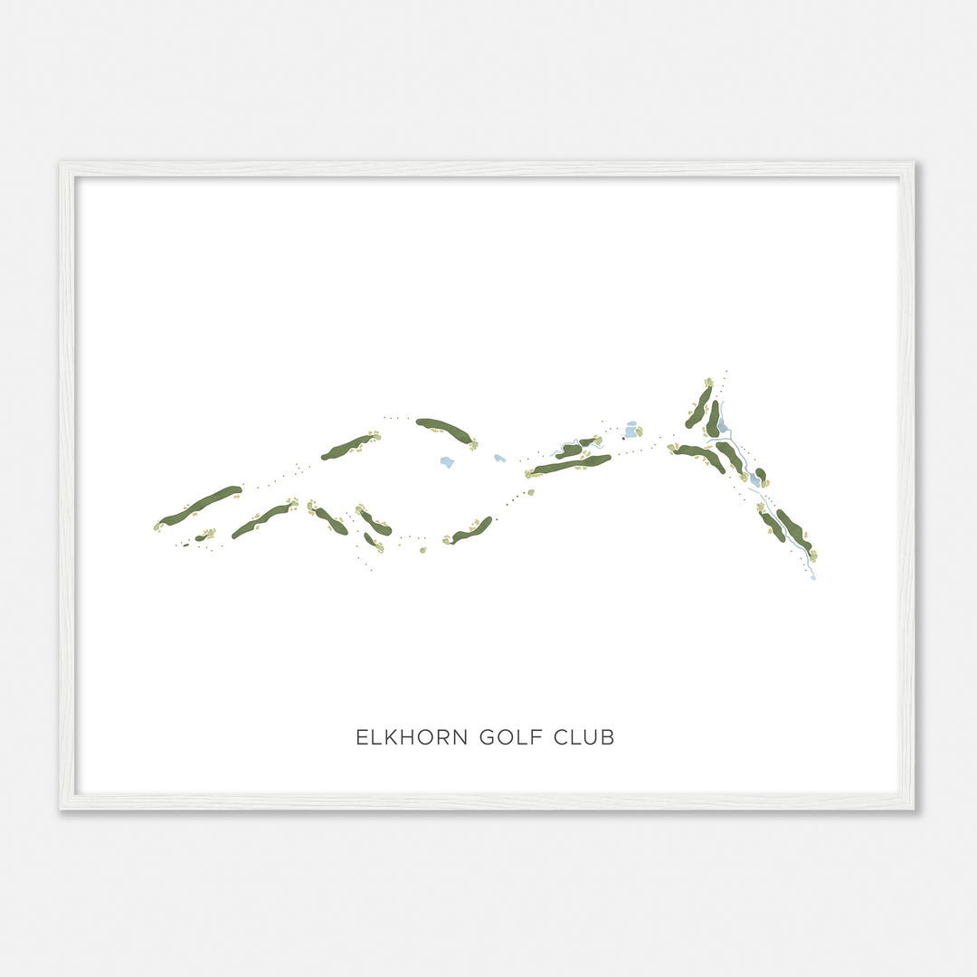 Print of Elkhorn Golf Club Modern Map