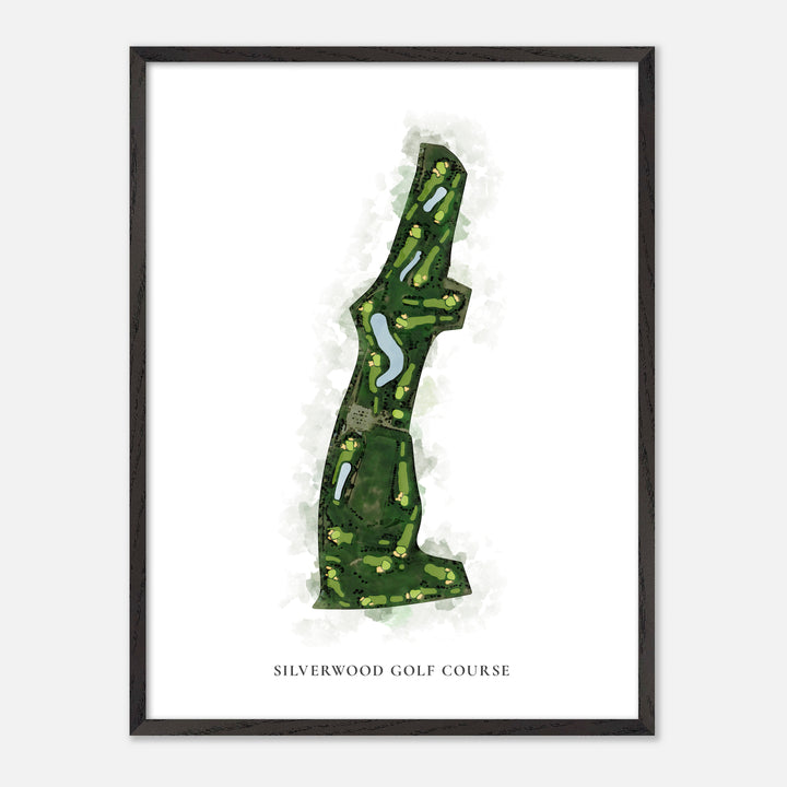 Print of Silverwood Golf Course Classic Map