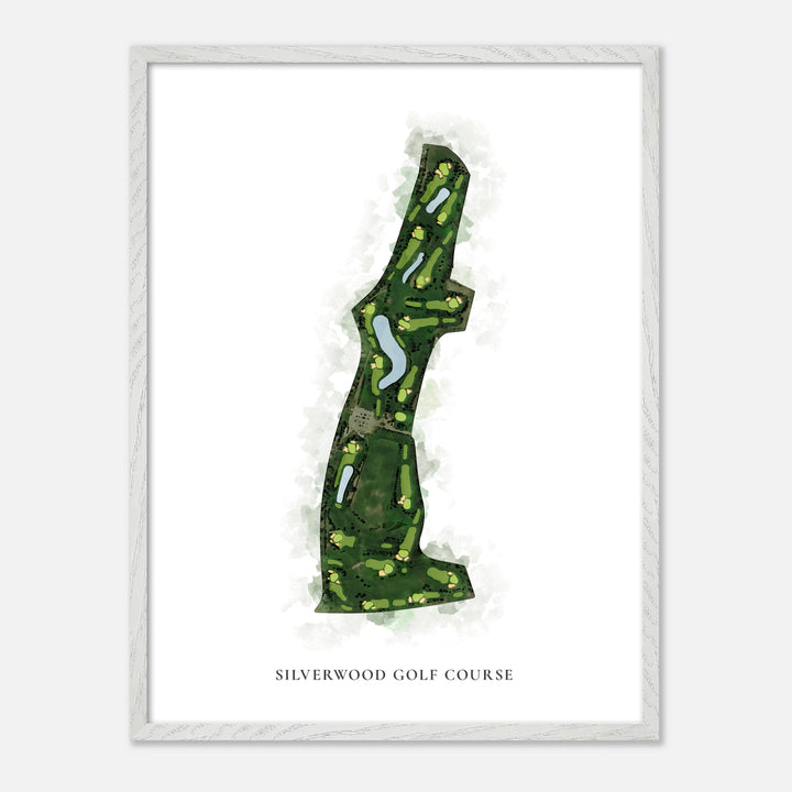 Print of Silverwood Golf Course Classic Map