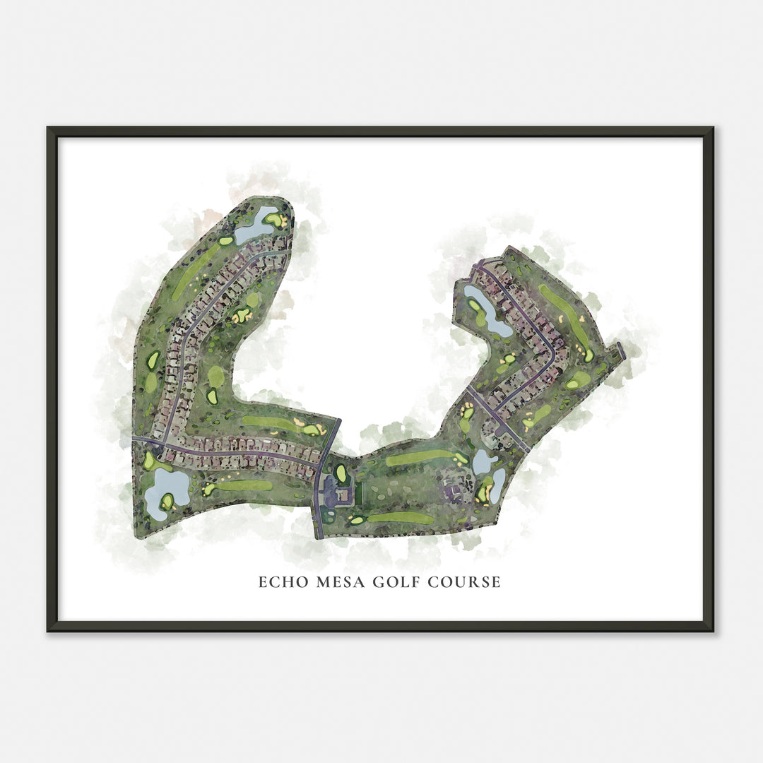 Print of Echo Mesa Golf Course Classic Map