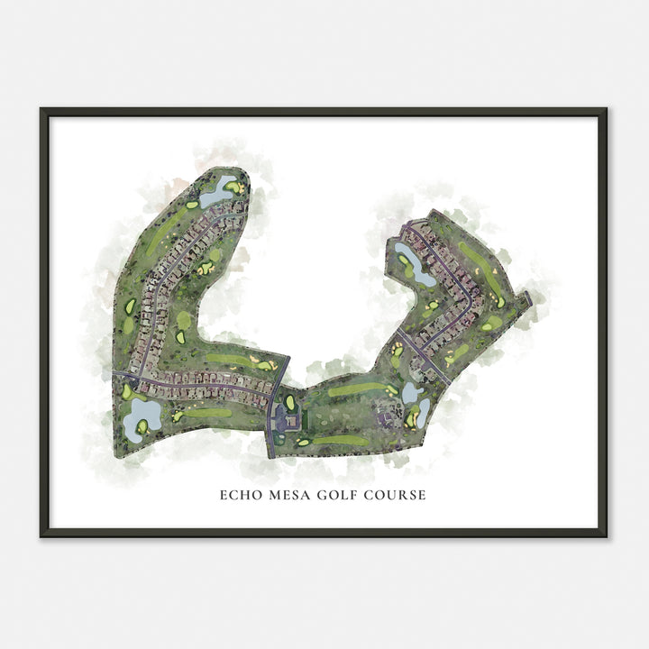 Print of Echo Mesa Golf Course Classic Map
