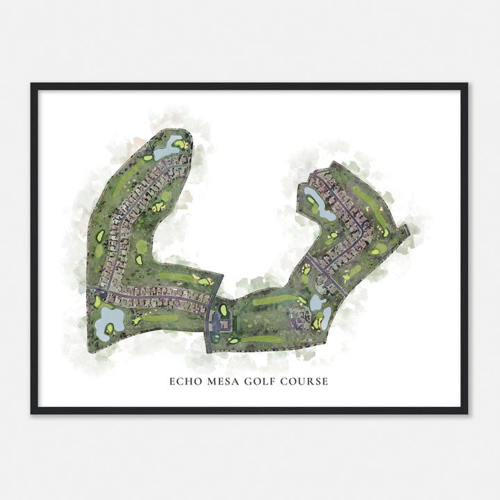 Print of Echo Mesa Golf Course Classic Map