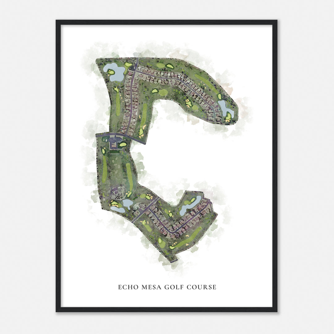 Print of Echo Mesa Golf Course Classic Map