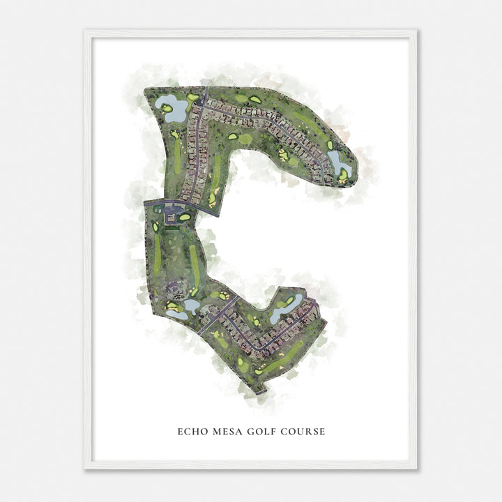 Print of Echo Mesa Golf Course Classic Map