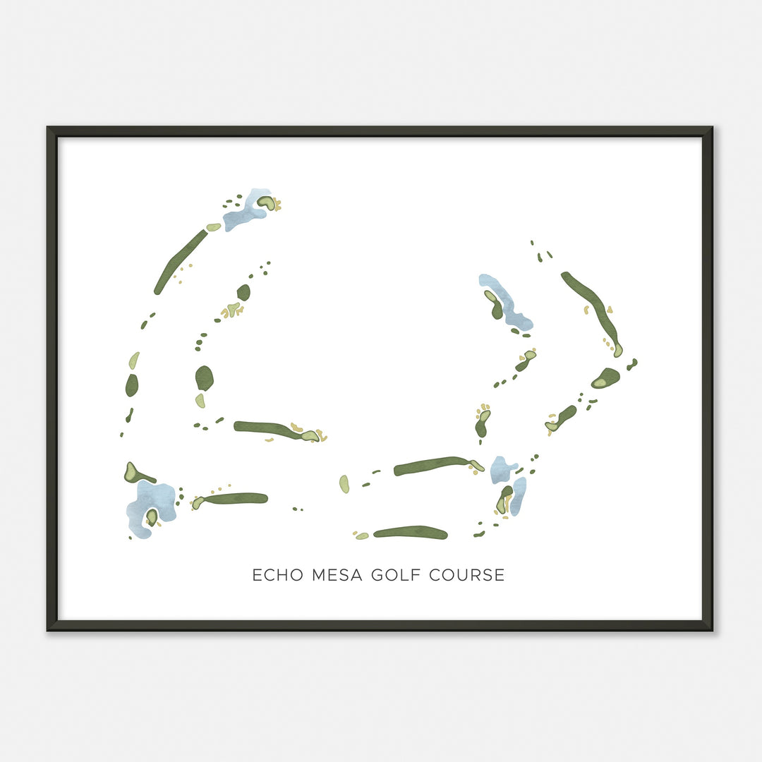 Print of Echo Mesa Golf Course Modern Map