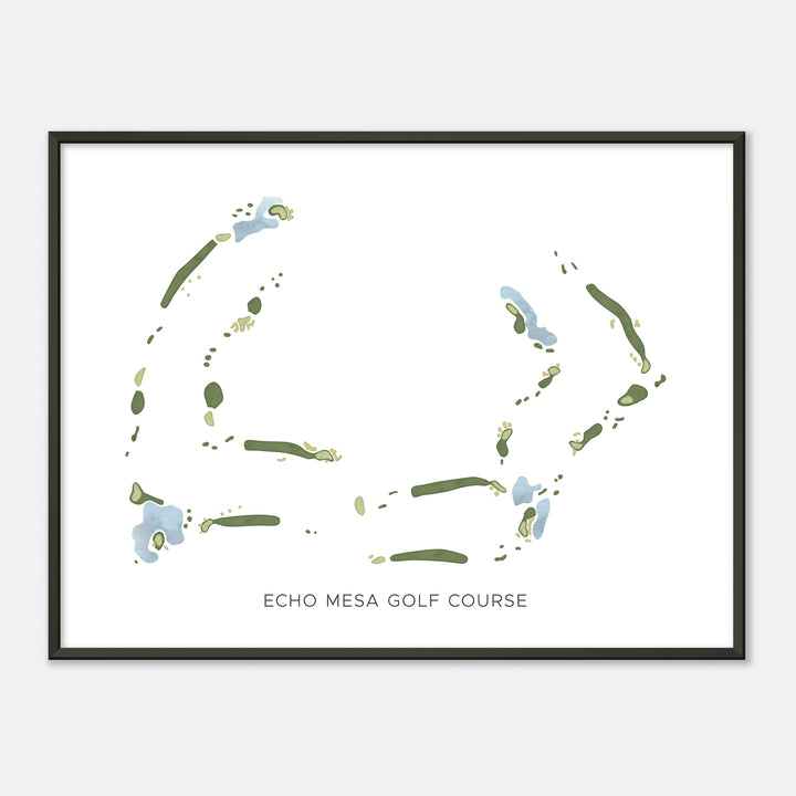 Print of Echo Mesa Golf Course Modern Map