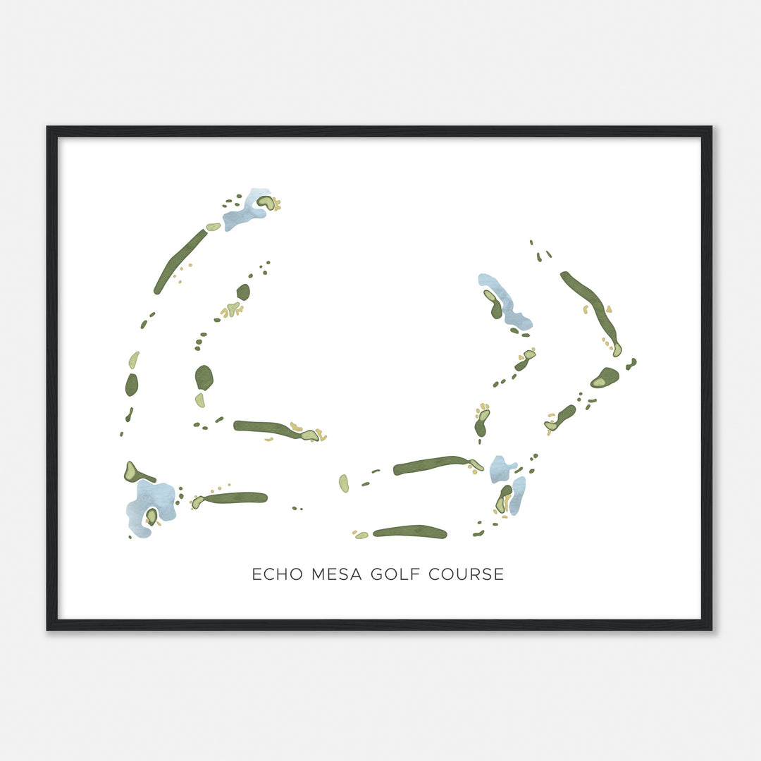 Print of Echo Mesa Golf Course Modern Map