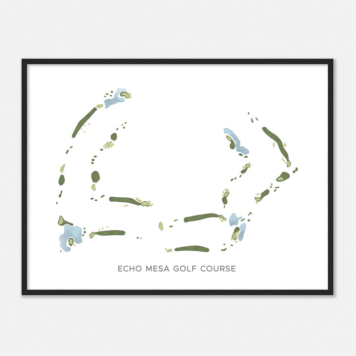 Print of Echo Mesa Golf Course Modern Map