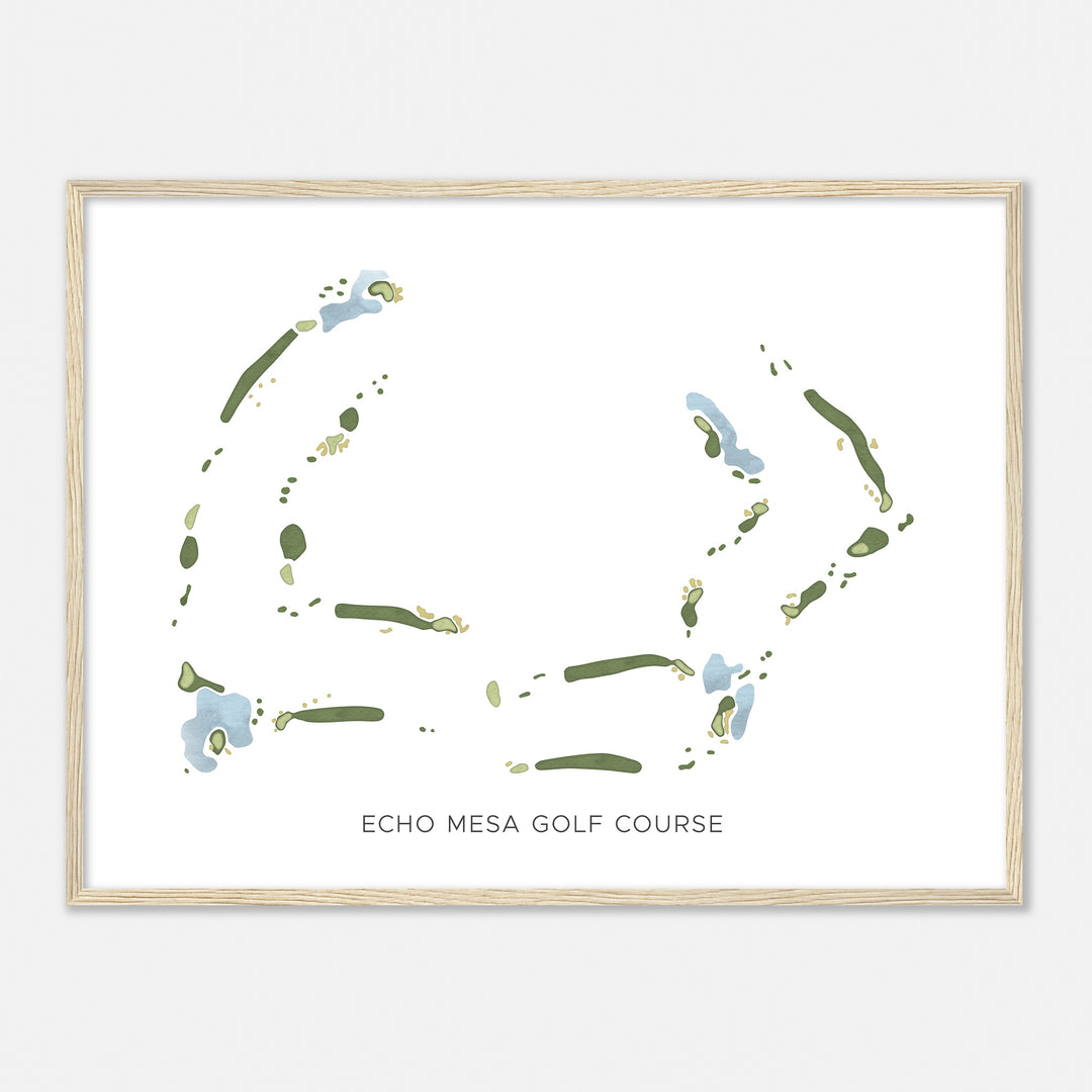 Print of Echo Mesa Golf Course Modern Map