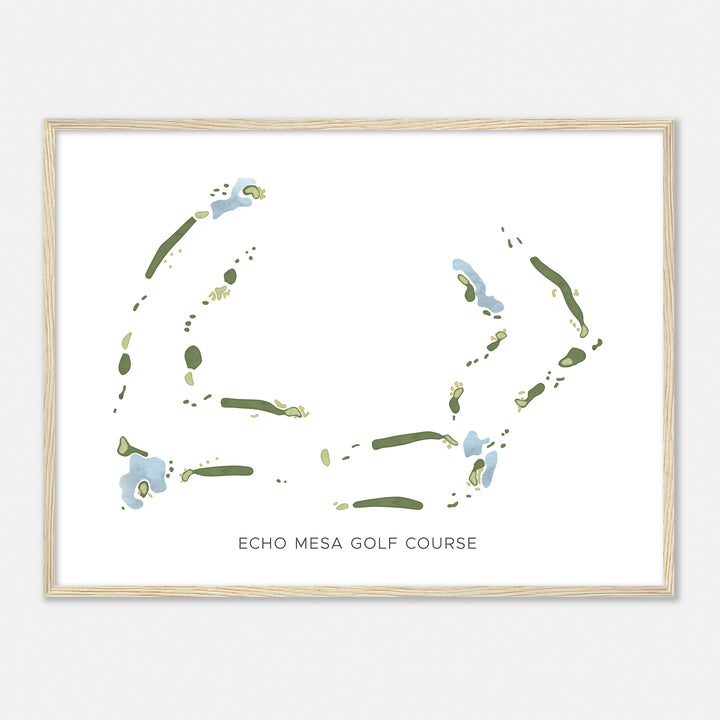 Print of Echo Mesa Golf Course Modern Map