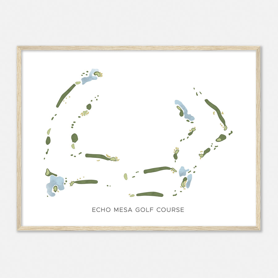 Print of Echo Mesa Golf Course Modern Map