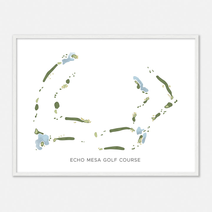 Print of Echo Mesa Golf Course Modern Map