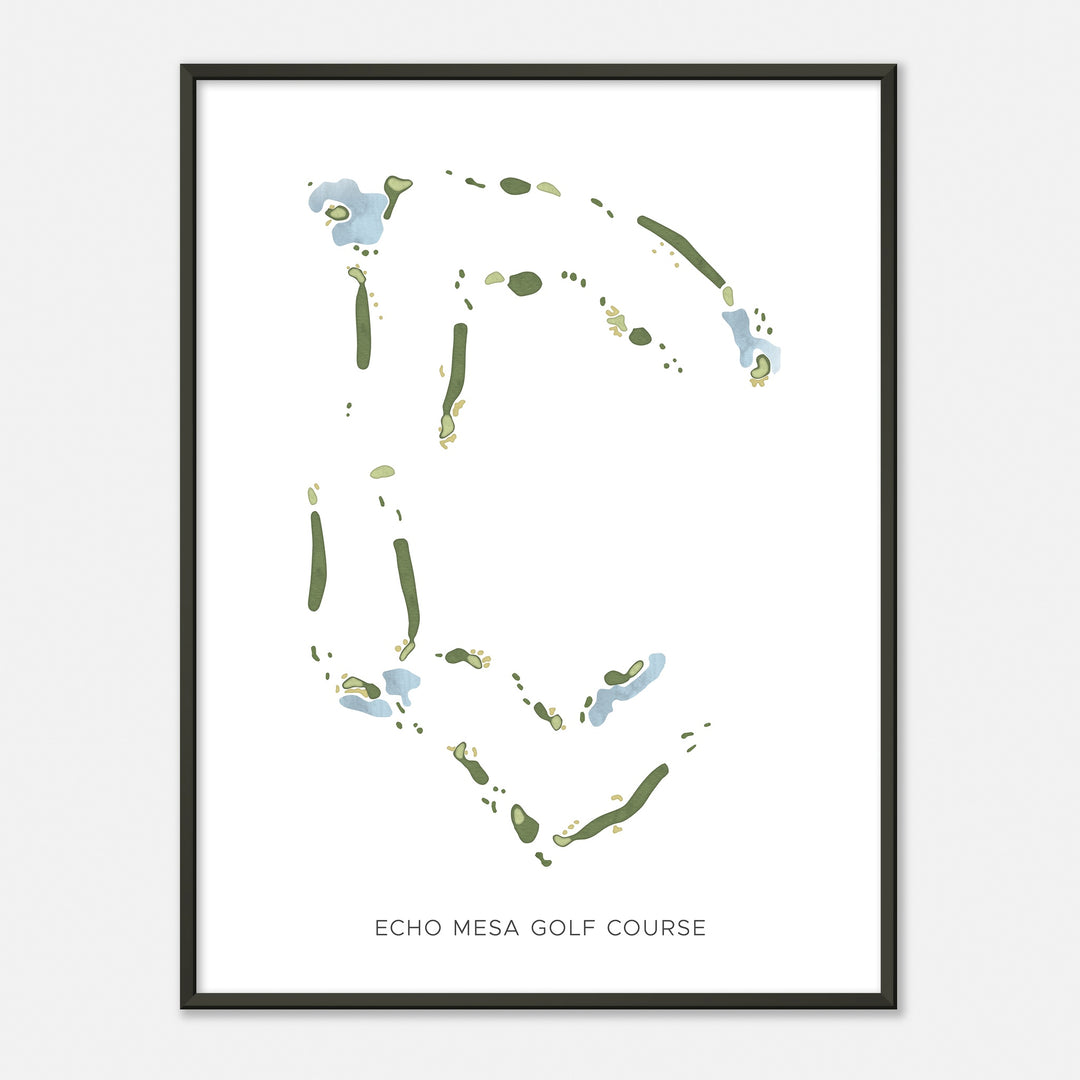 Print of Echo Mesa Golf Course Modern Map