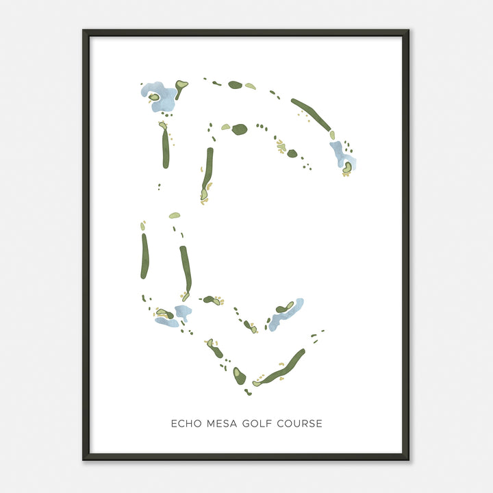 Print of Echo Mesa Golf Course Modern Map