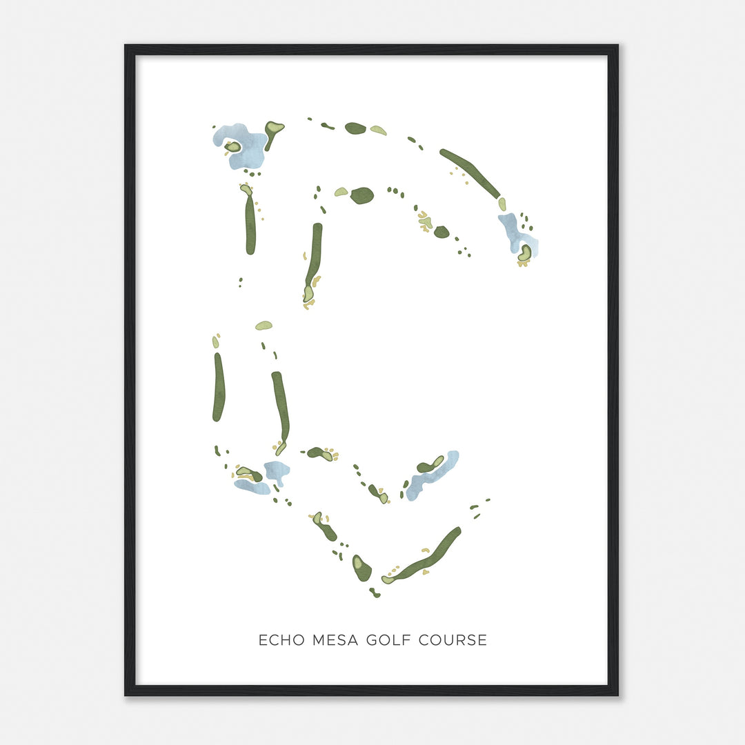 Print of Echo Mesa Golf Course Modern Map