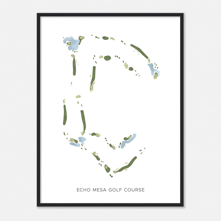Print of Echo Mesa Golf Course Modern Map