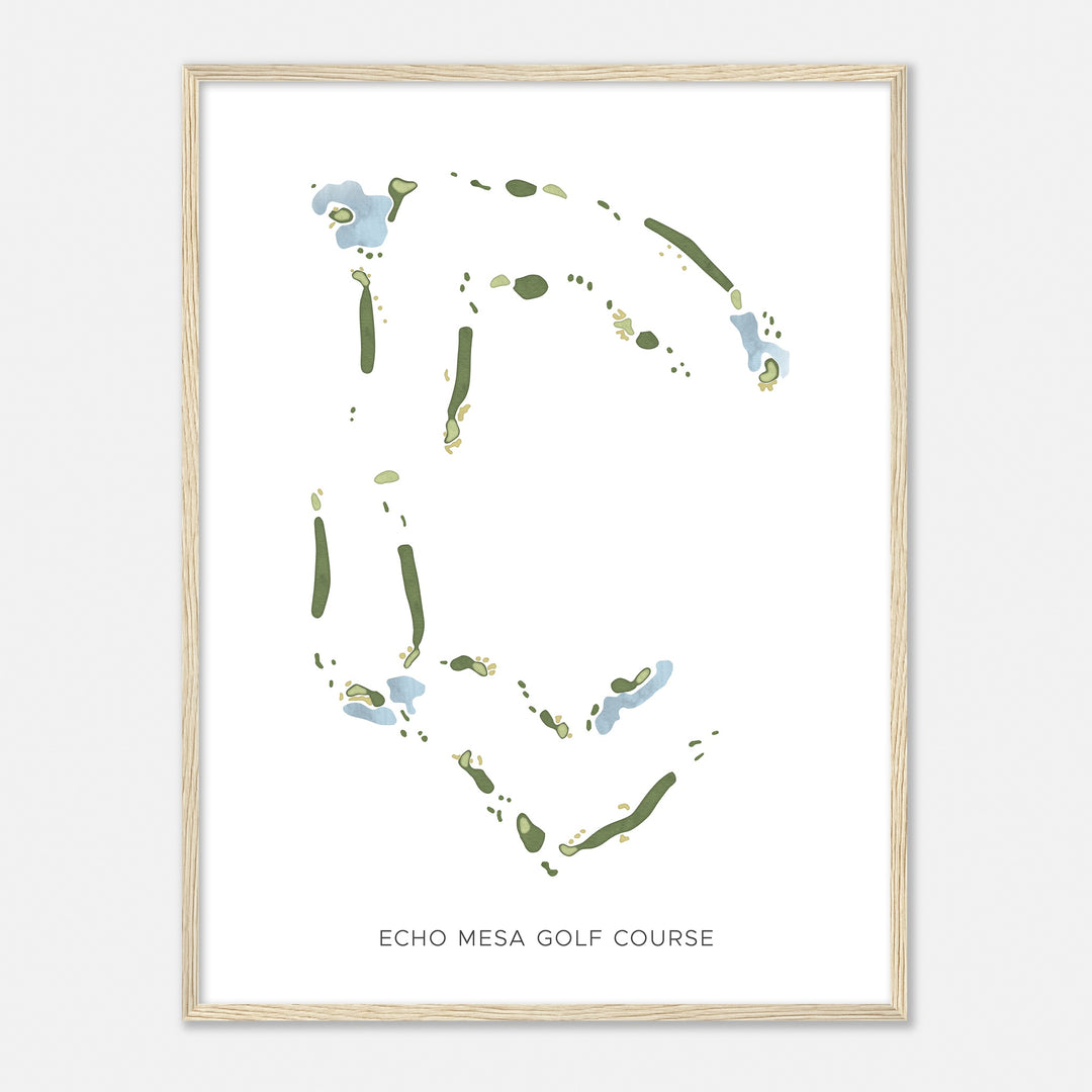 Print of Echo Mesa Golf Course Modern Map
