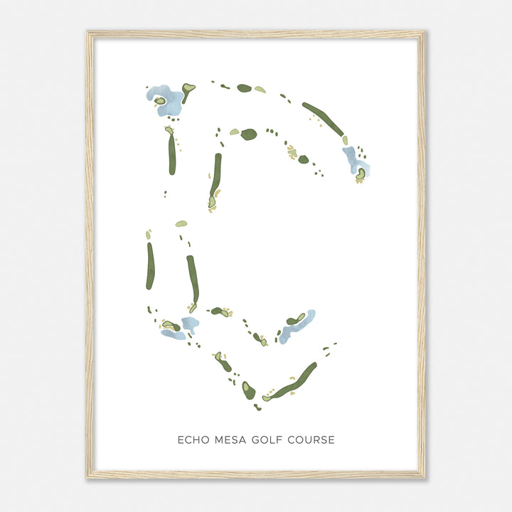 Print of Echo Mesa Golf Course Modern Map