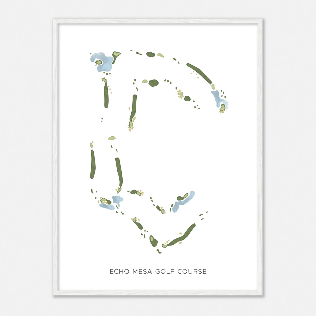Print of Echo Mesa Golf Course Modern Map