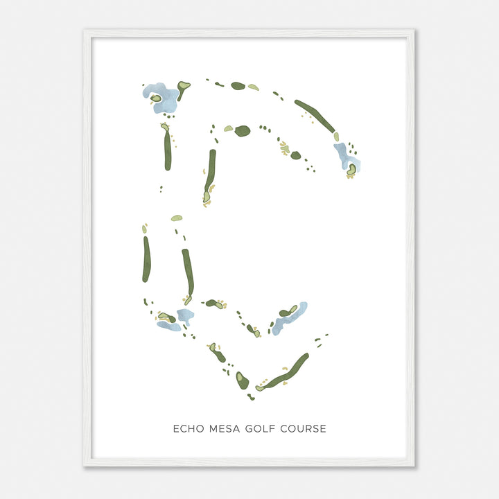 Print of Echo Mesa Golf Course Modern Map