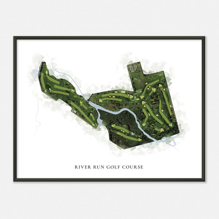 Print of River Run Golf Course Classic Map