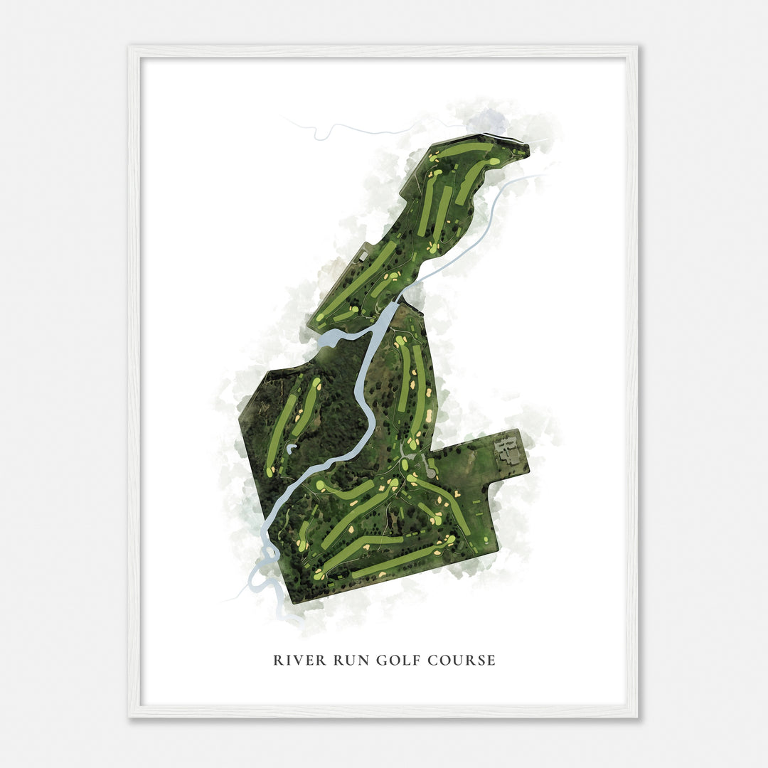 Print of River Run Golf Course Classic Map