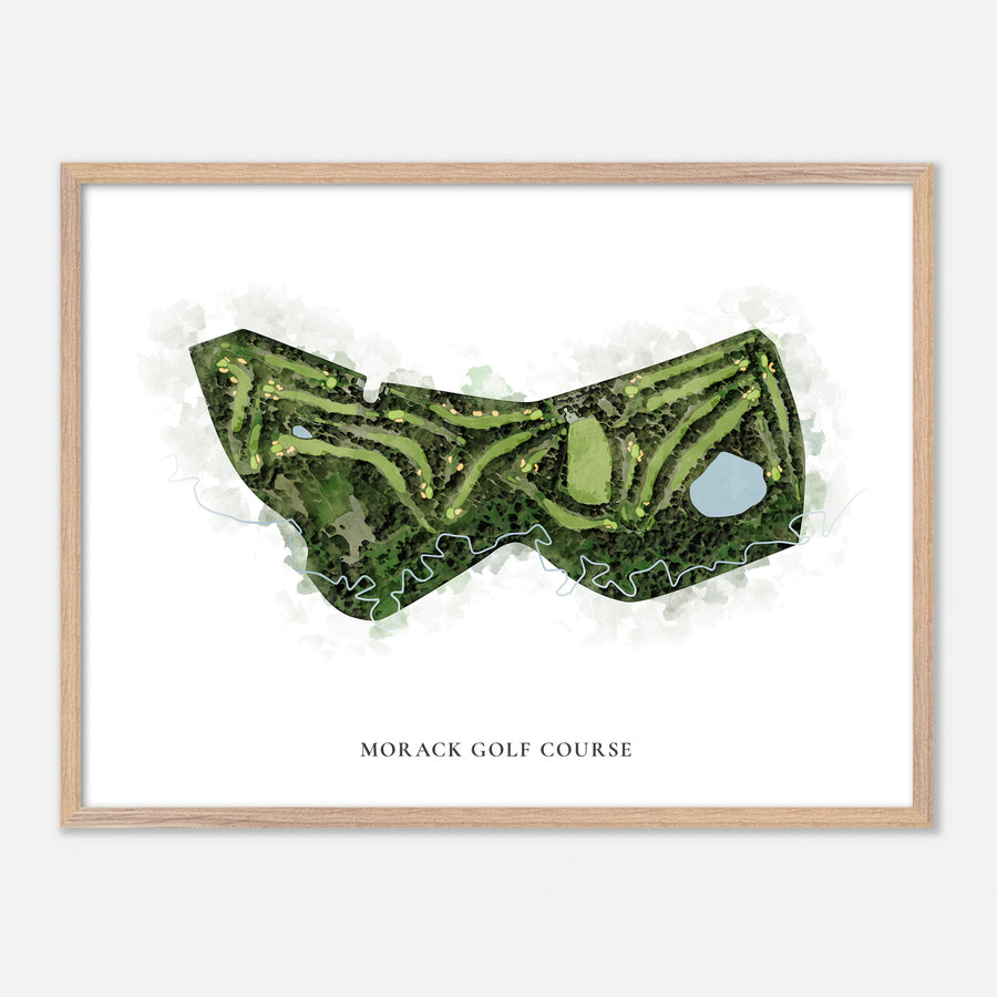 Print of Morack Golf Course Classic Map