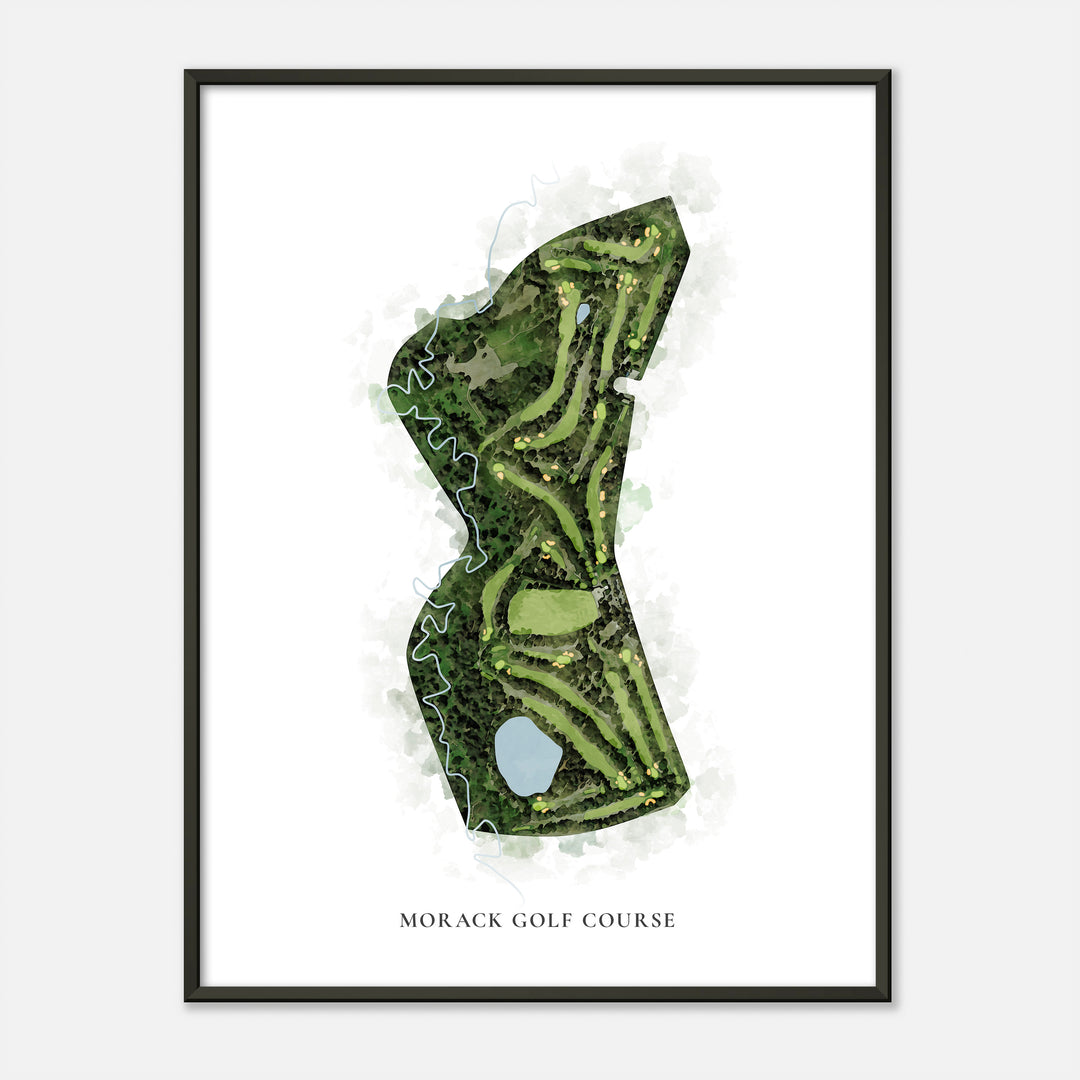 Print of Morack Golf Course Classic Map