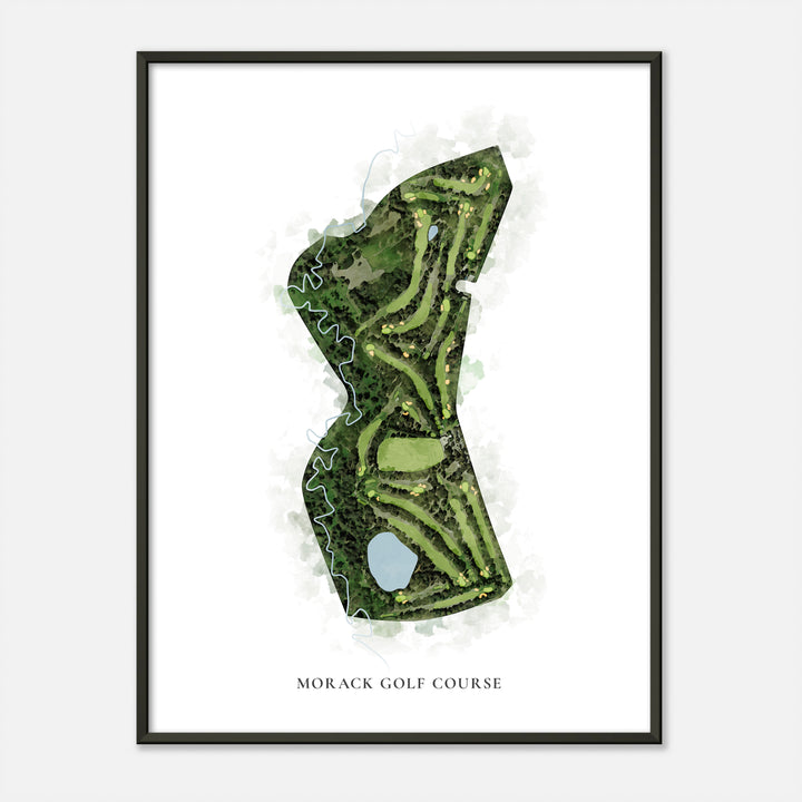 Print of Morack Golf Course Classic Map
