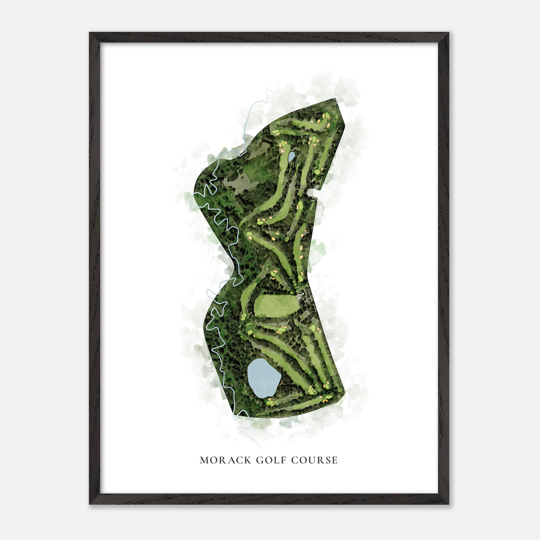 Print of Morack Golf Course Classic Map
