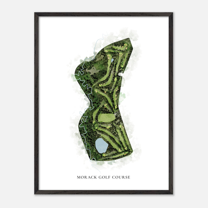 Print of Morack Golf Course Classic Map