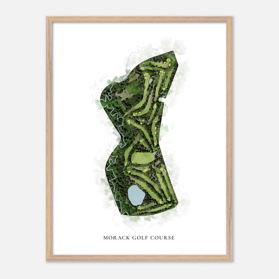 Print of Morack Golf Course Classic Map