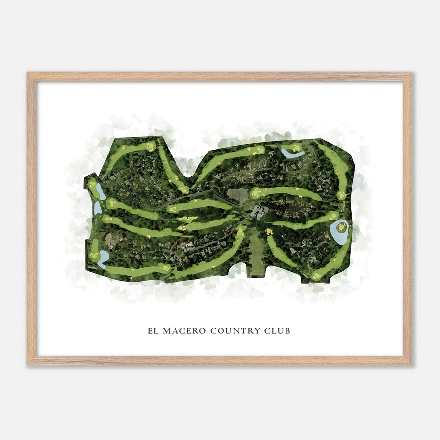 Print of El Macero Country Club Classic Map