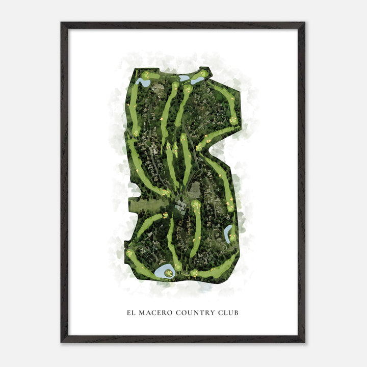 Print of El Macero Country Club Classic Map