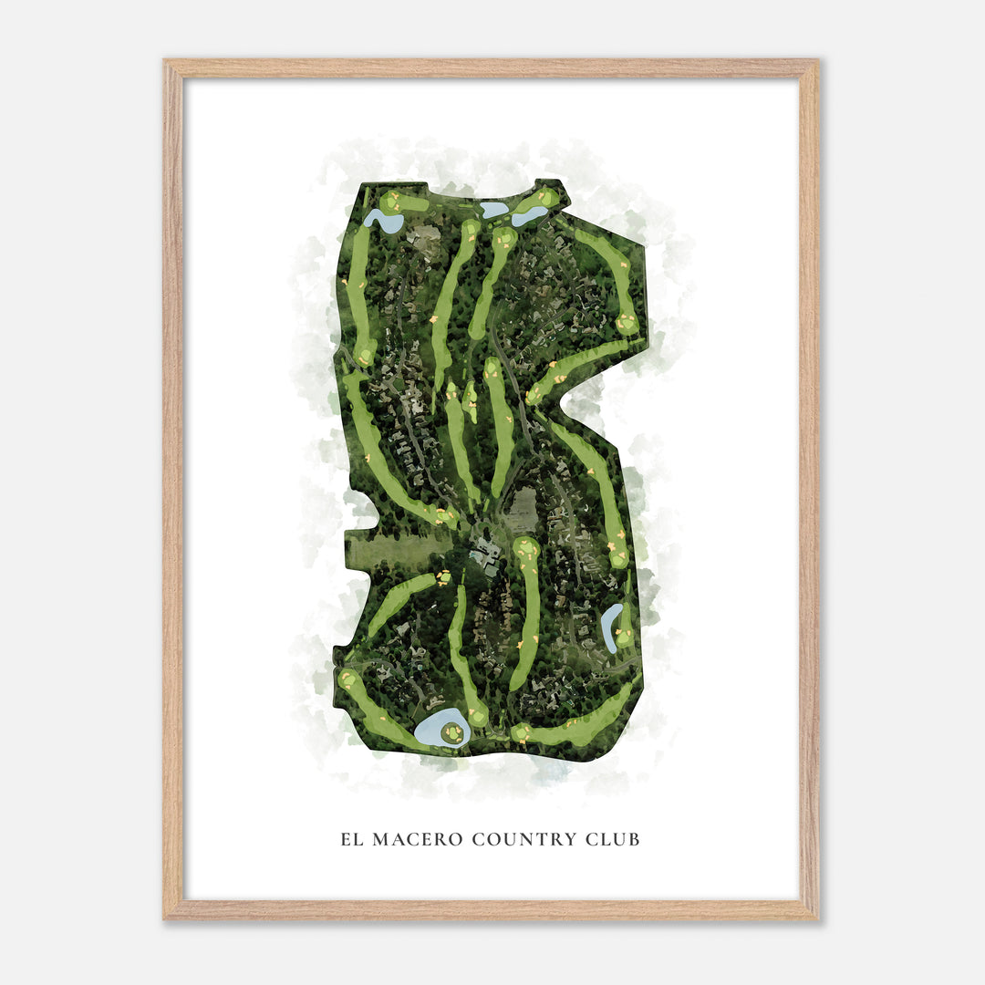 Print of El Macero Country Club Classic Map