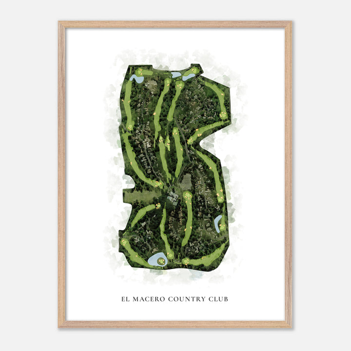 Print of El Macero Country Club Classic Map