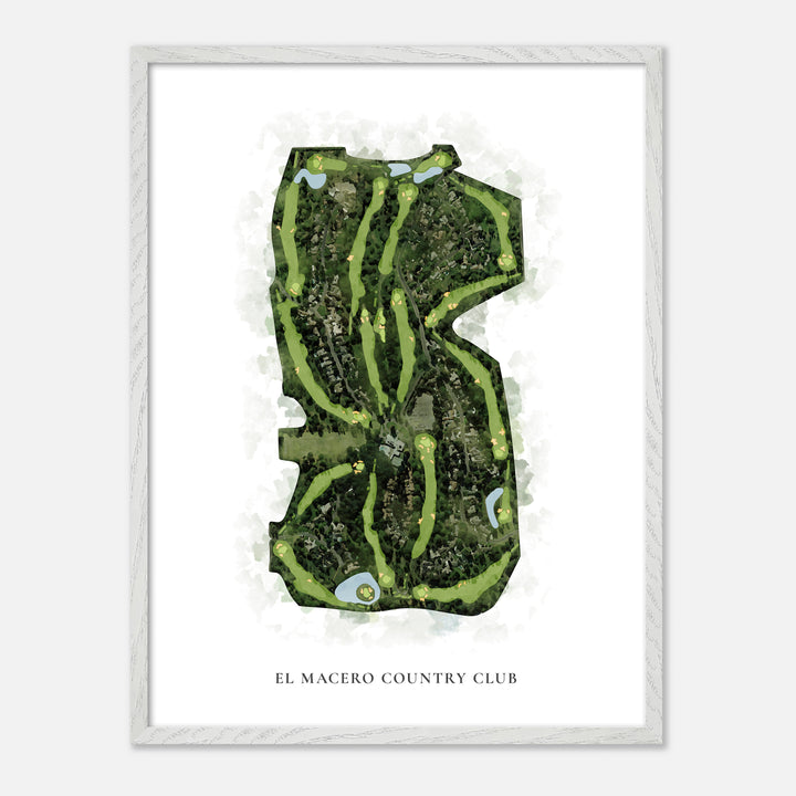 Print of El Macero Country Club Classic Map
