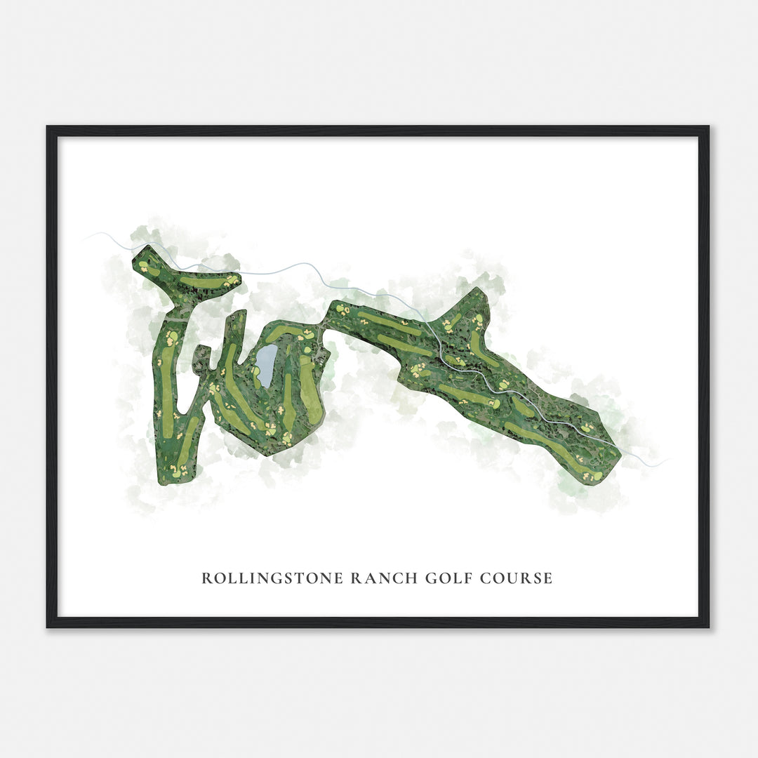 The Ranches Golf Course Map Rollingstone Ranch Golf Course, Colorado - Custom Golf Course Map in ...