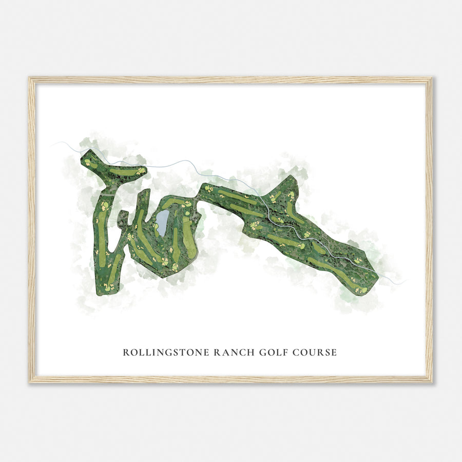 Print of Rollingstone Ranch Golf Course Classic Map