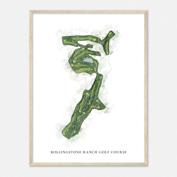 Print of Rollingstone Ranch Golf Course Classic Map